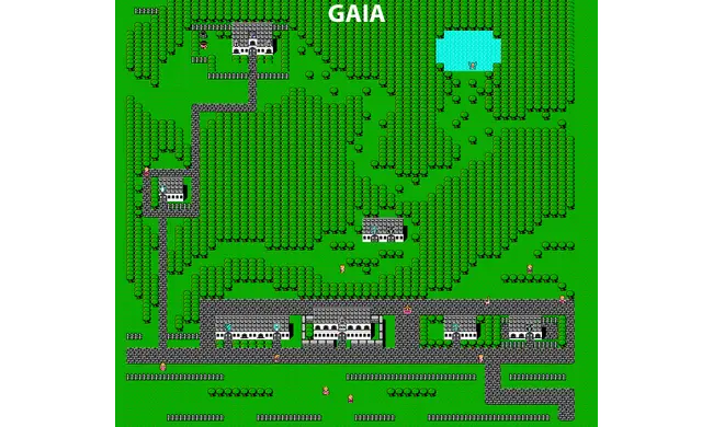 Gaia Town Map