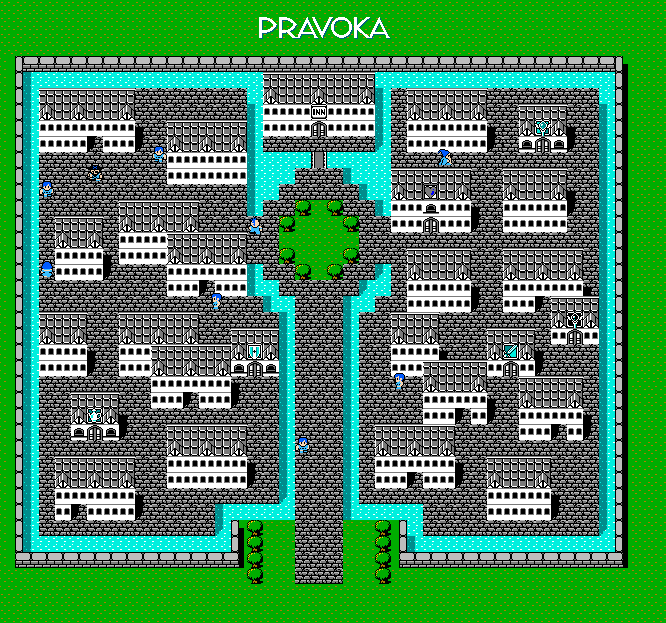 Pravoca Town Map